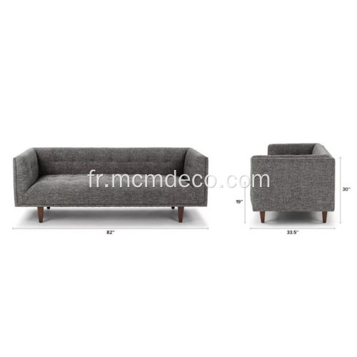 Canapé moderne en tissu gris clair Cirrus pour mobilier